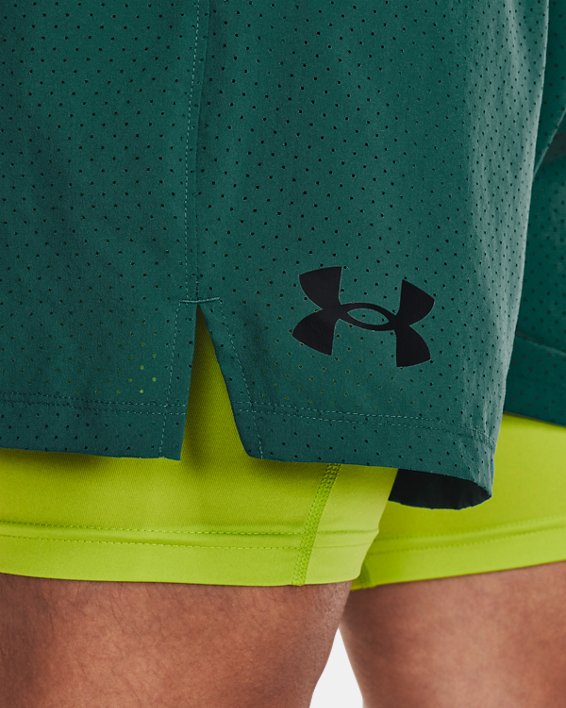 Men's UA Vanish Woven 2-in-1 Vent Shorts, Green, pdpMainDesktop image number 3